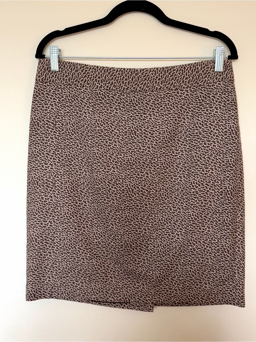 LOFT Silk Blend Animal Print Skirt Medium